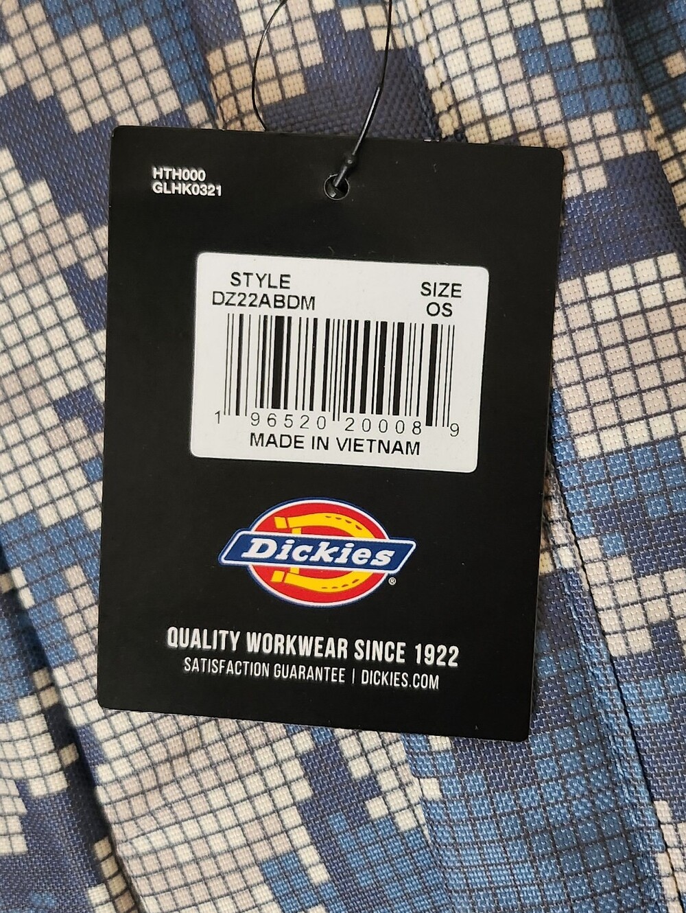 Dickies Men's Blue & Beige Pixel Camo Backpack